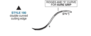 Picture of 2 3/4" Double-Curved Cutting Needle - Style 190-4