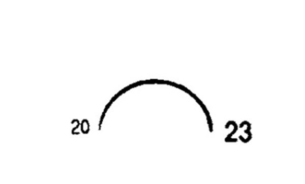 Picture of 20mm, 1/2 Circle Reverse Cutting Suture Needle - Style 103-23