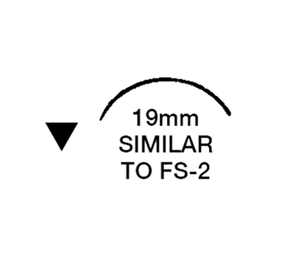 Picture of 4/0, FS-2, 18" Gut Plain Suture - A66DL