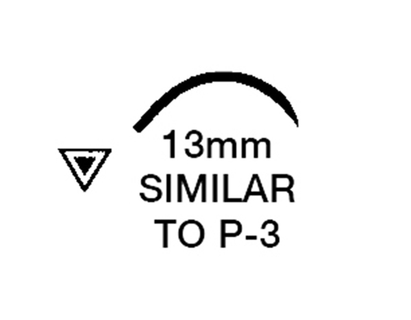 Picture of 5/0, P-3, 18" Gut Plain Suture - A62C