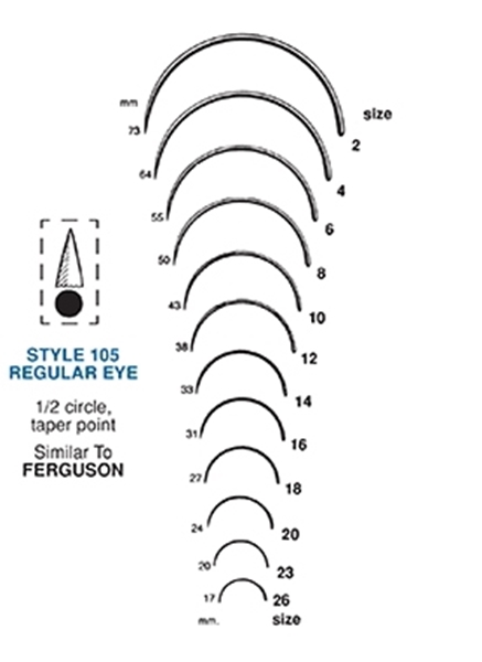 Picture of Style 105 - 1/2 Circle Taper Point